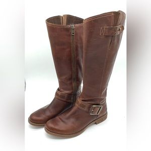 Timberland Women’s Savin Hill Tall Brown Earthkeeper Leather Boot Size 7.5